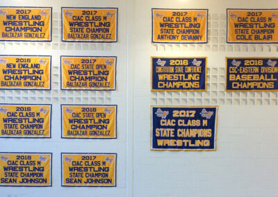 Ellis Tech gymnasium banners